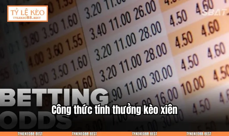 Công thức tính thưởng kèo xiên