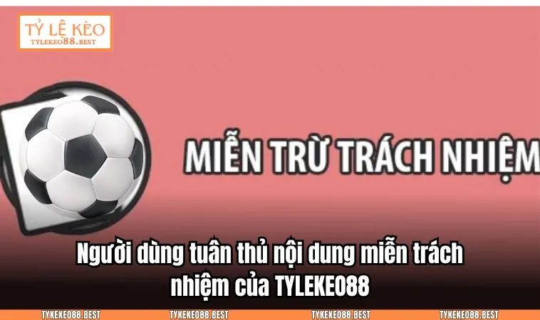 Người dùng tuân thủ nội dung miễn trách nhiệm của TYLEKEO88.BEST